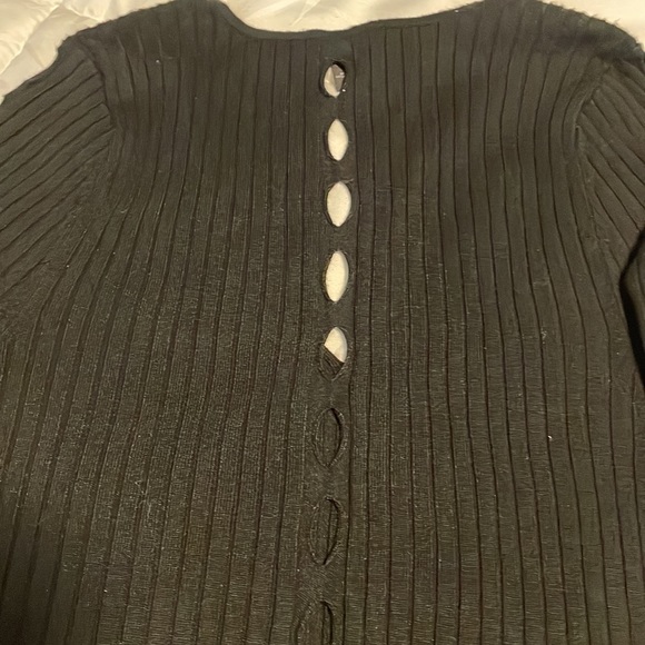 Express V Neck Cut Out Sweater - Picture 3 of 6